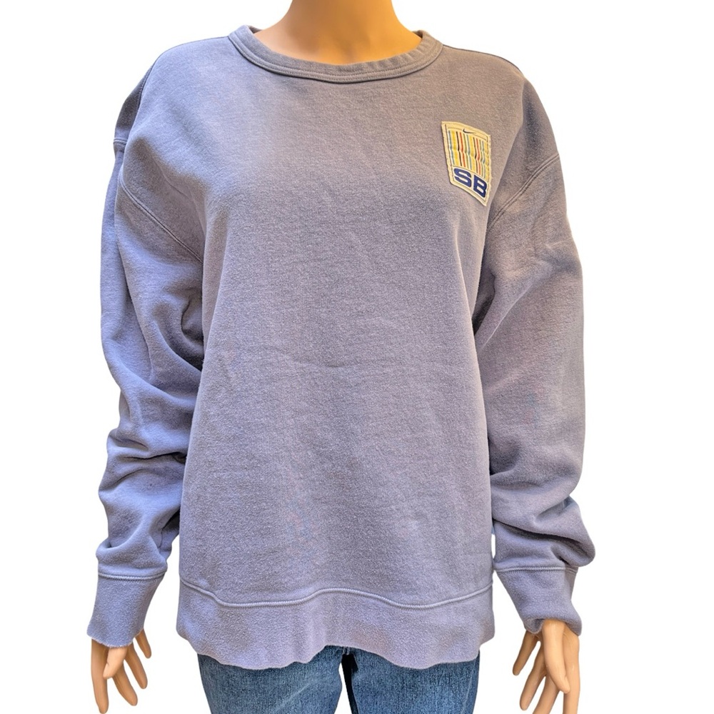 Nike SB Casual Bluish Lavender Cotton blend Sweatshirt Large